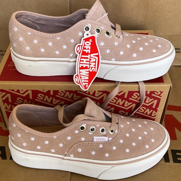 Vans Authentic Platforms Suede Polka Dot Shwgry/True White WMNS - Picture 3 of 16